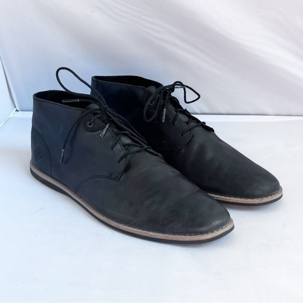 Timberland black leather dress shoes men’s size 11.5